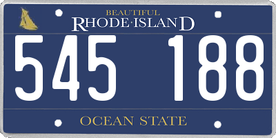 RI license plate 545188