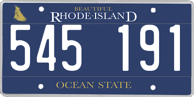 RI license plate 545191