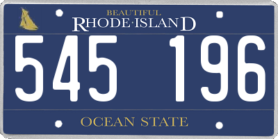 RI license plate 545196