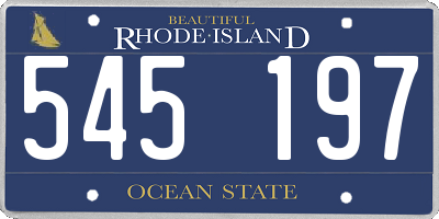 RI license plate 545197