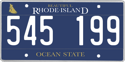 RI license plate 545199