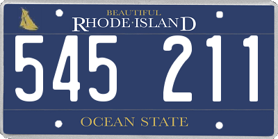 RI license plate 545211