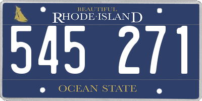 RI license plate 545271