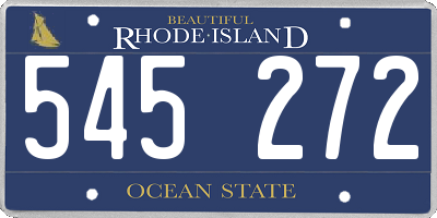 RI license plate 545272