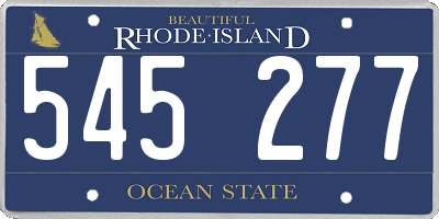 RI license plate 545277