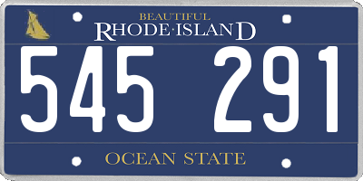 RI license plate 545291