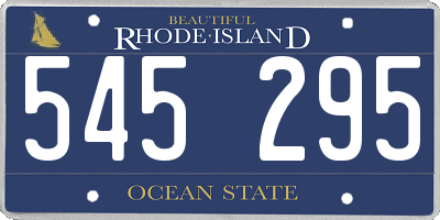 RI license plate 545295