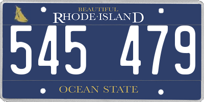 RI license plate 545479