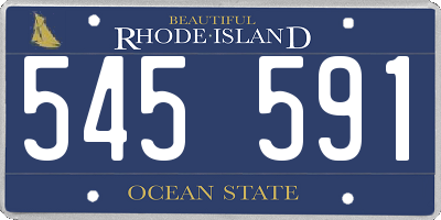RI license plate 545591