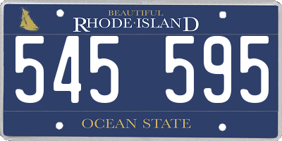 RI license plate 545595