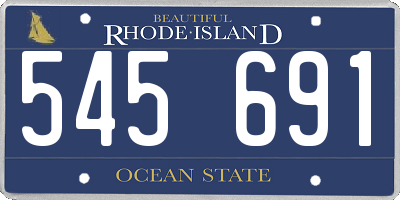 RI license plate 545691