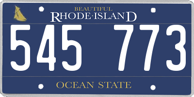 RI license plate 545773