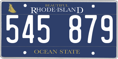 RI license plate 545879