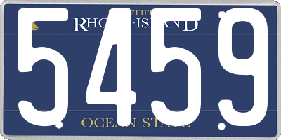 RI license plate 5459