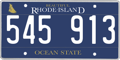 RI license plate 545913