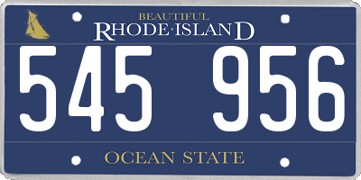 RI license plate 545956