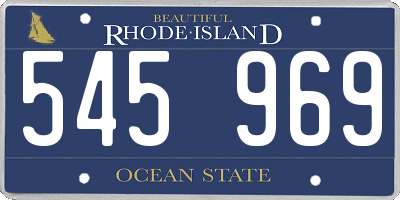 RI license plate 545969