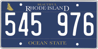 RI license plate 545976