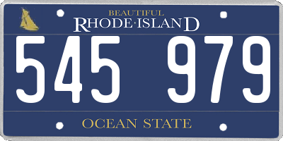 RI license plate 545979