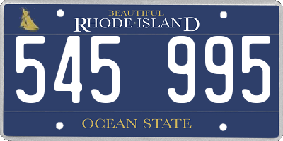 RI license plate 545995