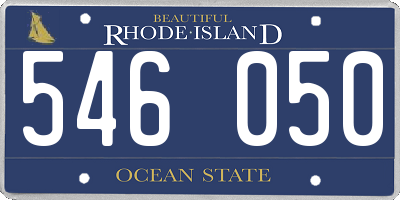 RI license plate 546050