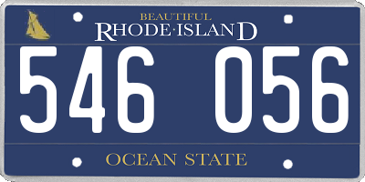 RI license plate 546056