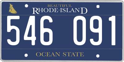 RI license plate 546091