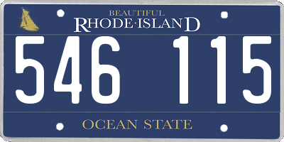 RI license plate 546115