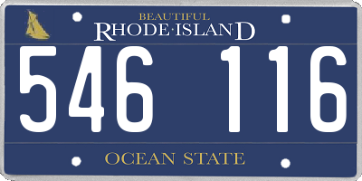 RI license plate 546116