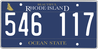 RI license plate 546117