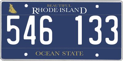 RI license plate 546133