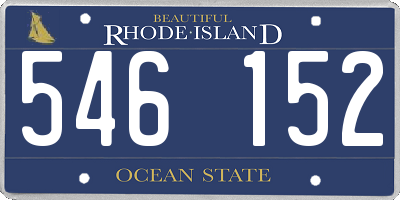 RI license plate 546152