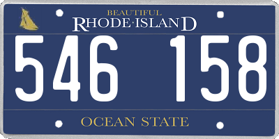 RI license plate 546158