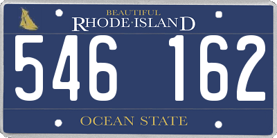 RI license plate 546162