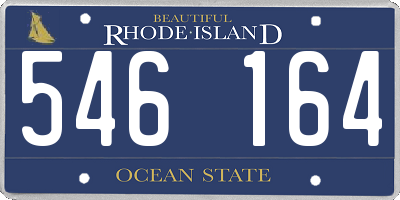 RI license plate 546164