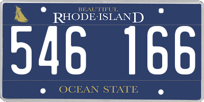 RI license plate 546166