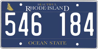 RI license plate 546184