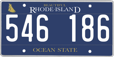 RI license plate 546186