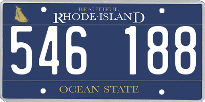 RI license plate 546188