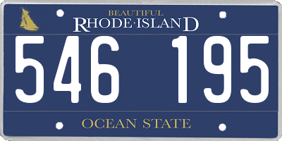 RI license plate 546195