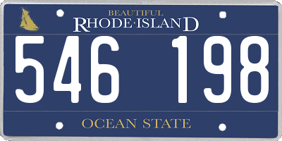 RI license plate 546198