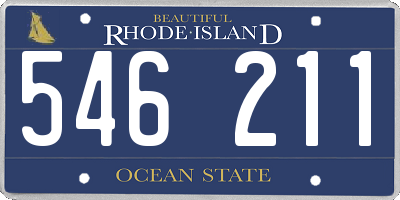RI license plate 546211