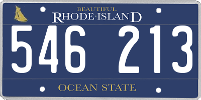 RI license plate 546213