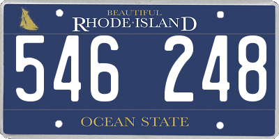 RI license plate 546248