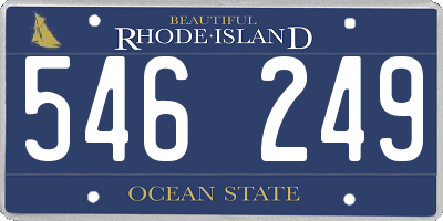 RI license plate 546249