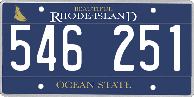 RI license plate 546251