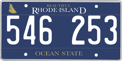 RI license plate 546253