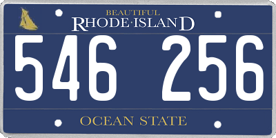 RI license plate 546256