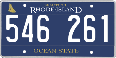 RI license plate 546261