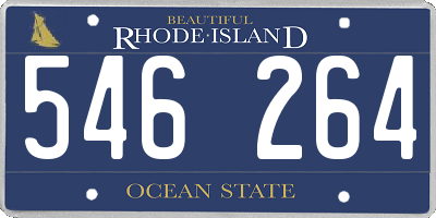 RI license plate 546264